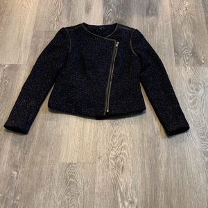 ANN TAYLOR Navy Blue Wool Jacket
